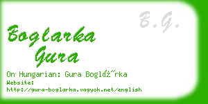 boglarka gura business card